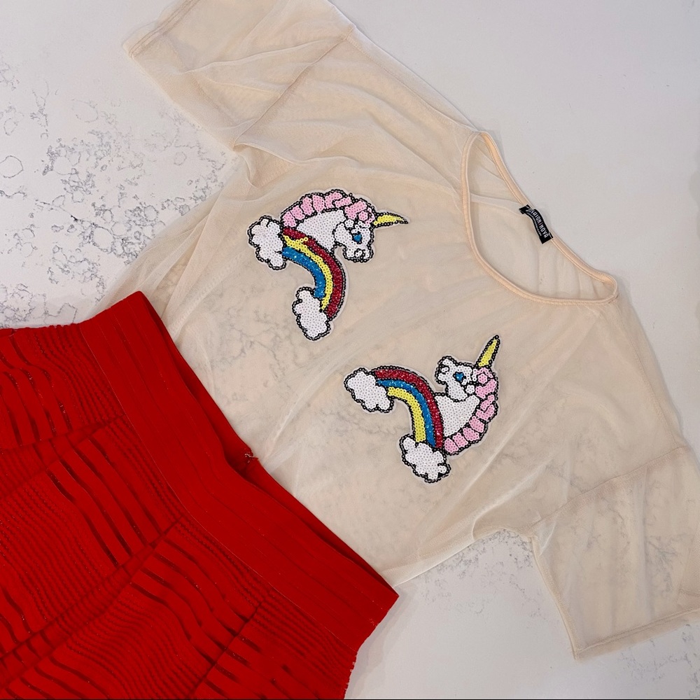 Fashion Nova Unicorn tee - Picture 1 of 7